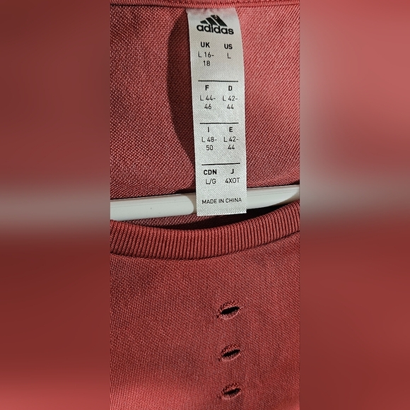 NWT ADIDAS Primeknit Primeblue Tennis Top Tee Wild Pink Sz L - Picture 5 of 6